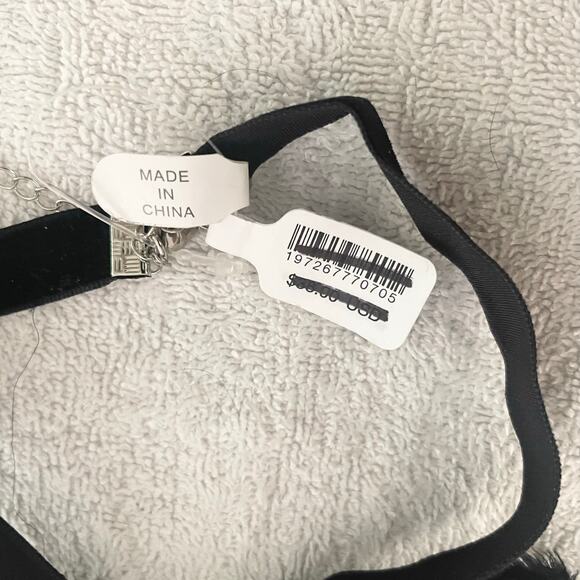 NEW Free People High Standard Bow Choker / Black - Picture 4 of 4